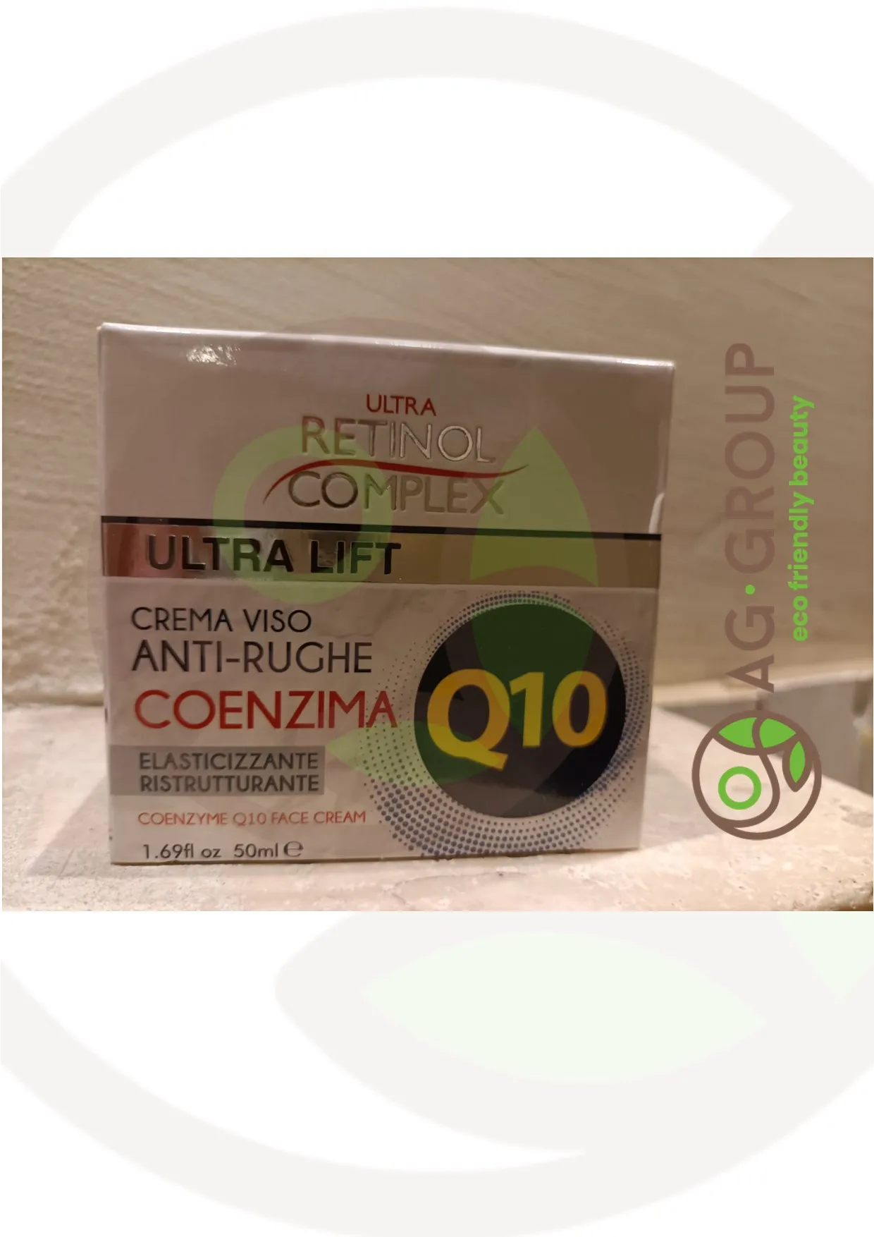 Crema viso anti-rughe Q10
