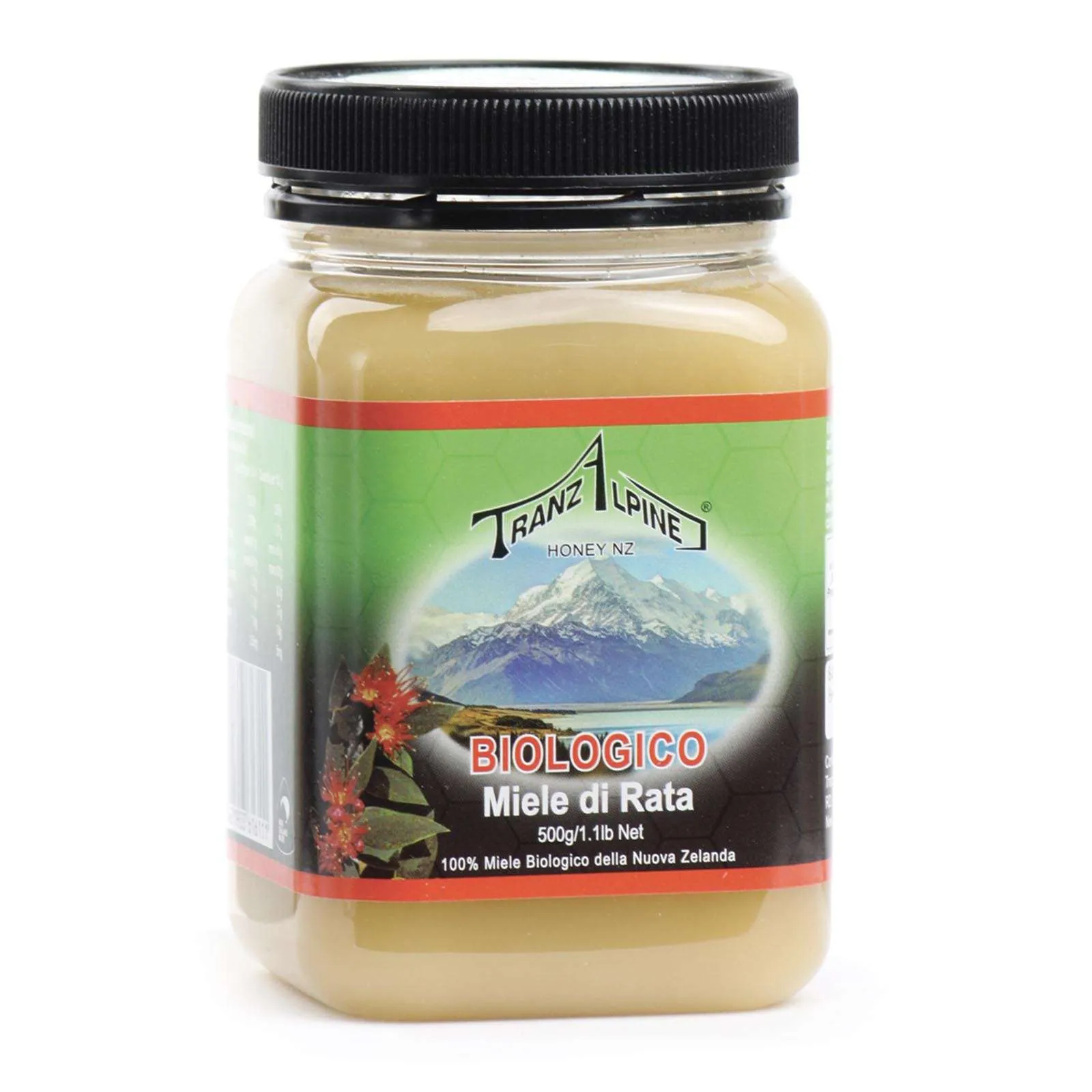 TranzAlpine Miele di Rata della Nuova Zelanda Bio