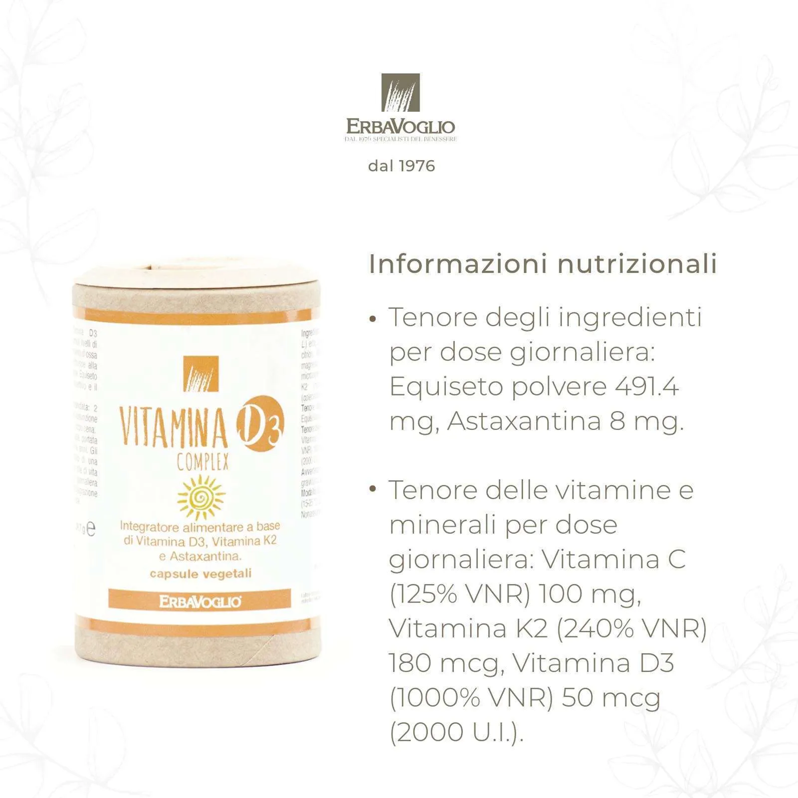 Capsule di Vitamina D3 Complex - immagine 3