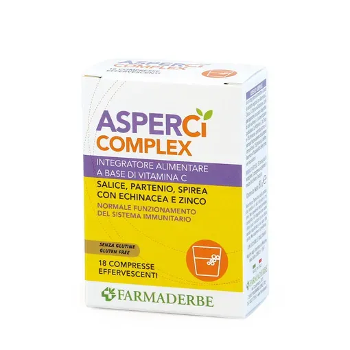 AsperCì Complex Effervescente, Farmaderbe, 18 compresse