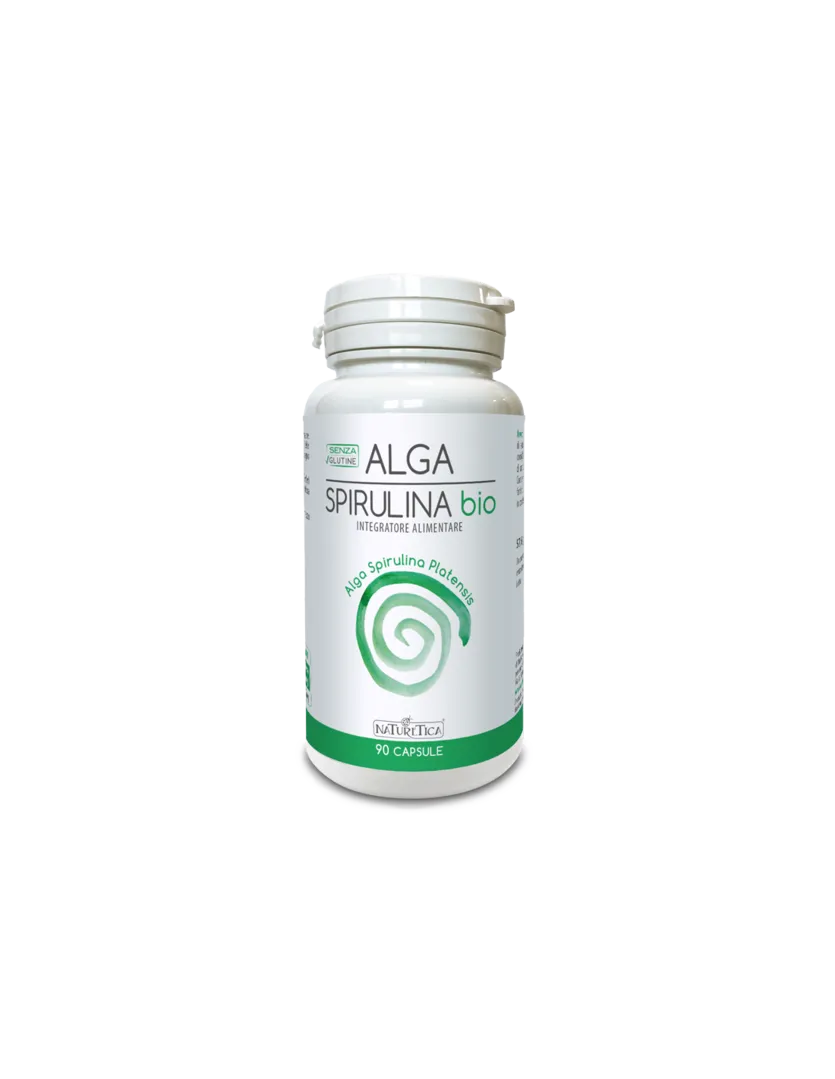 Alga Spirulina Bio energia sistema immunitario Naturetica 90 Caps