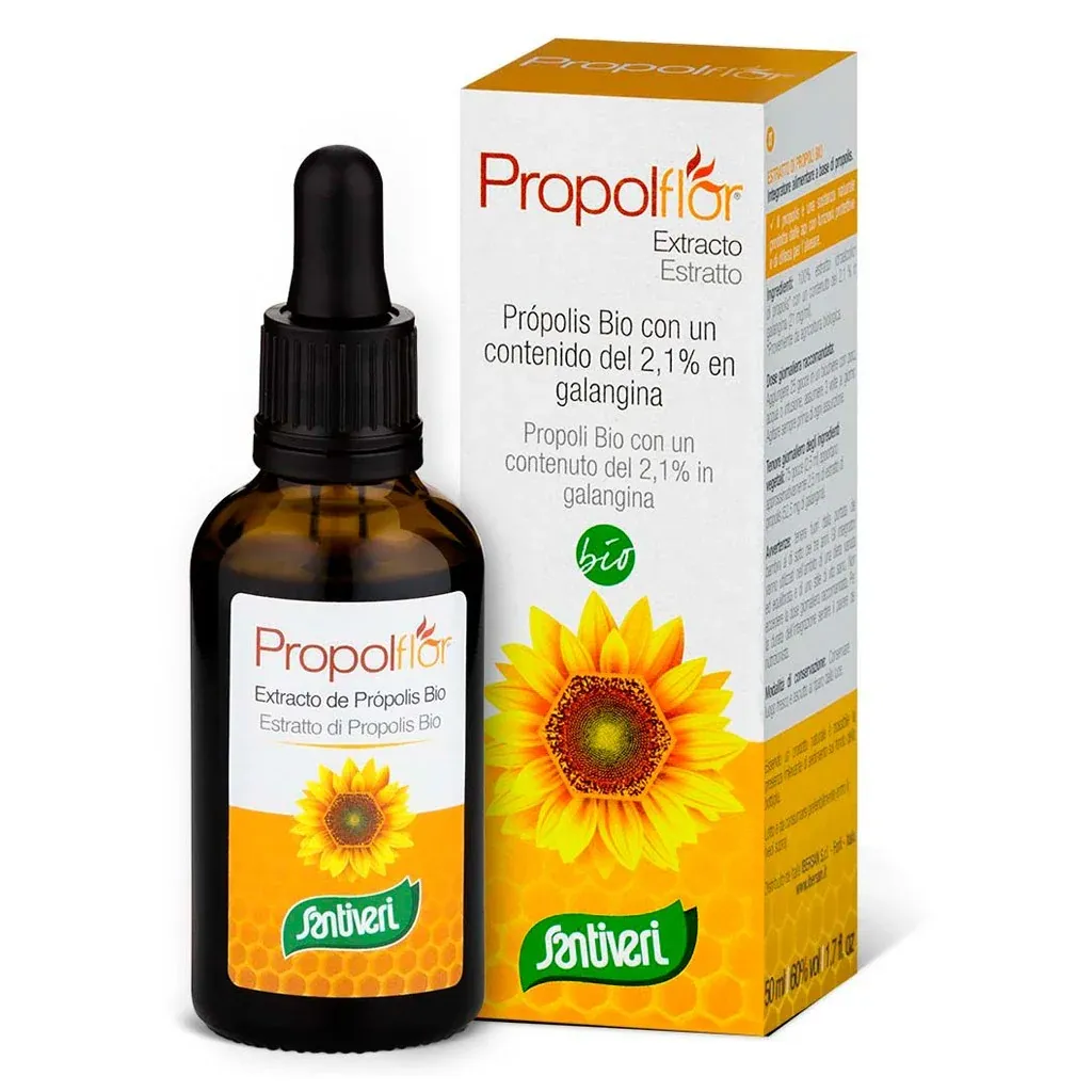 Propoli Propolflor Estratto Bio 50 ml, utile per le difese immunitarie. Santiveri