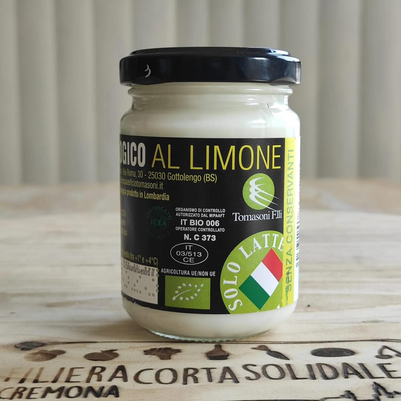 Yogurt vaccino limone 150g, Az. bio Tomasoni