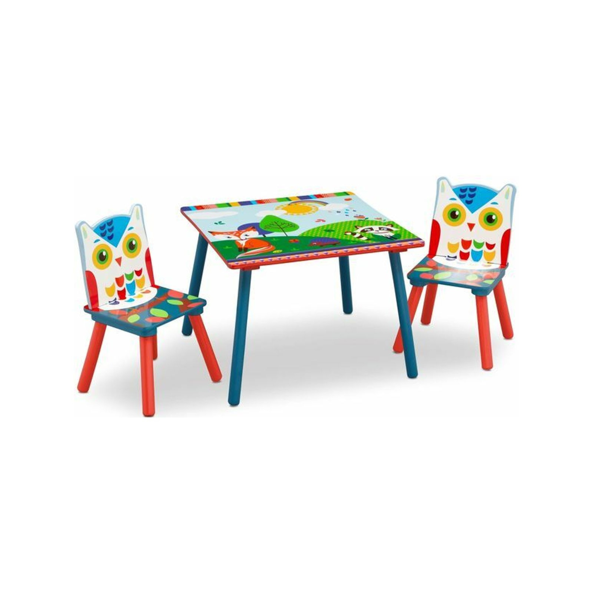 Tavole e sedie in legno gufo - immagine 2