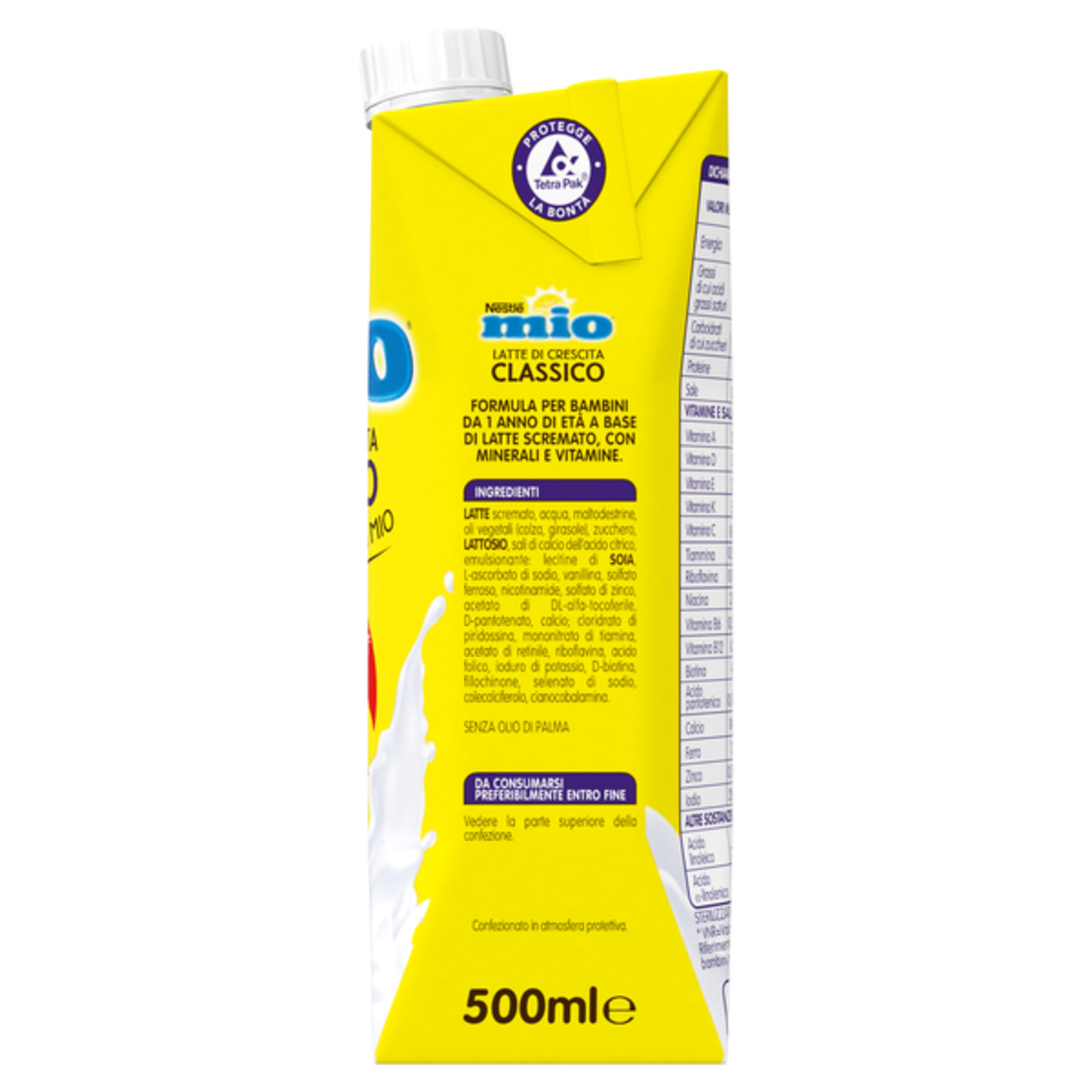 Nestlé latte di crescita mio classico 500 ml - immagine 2