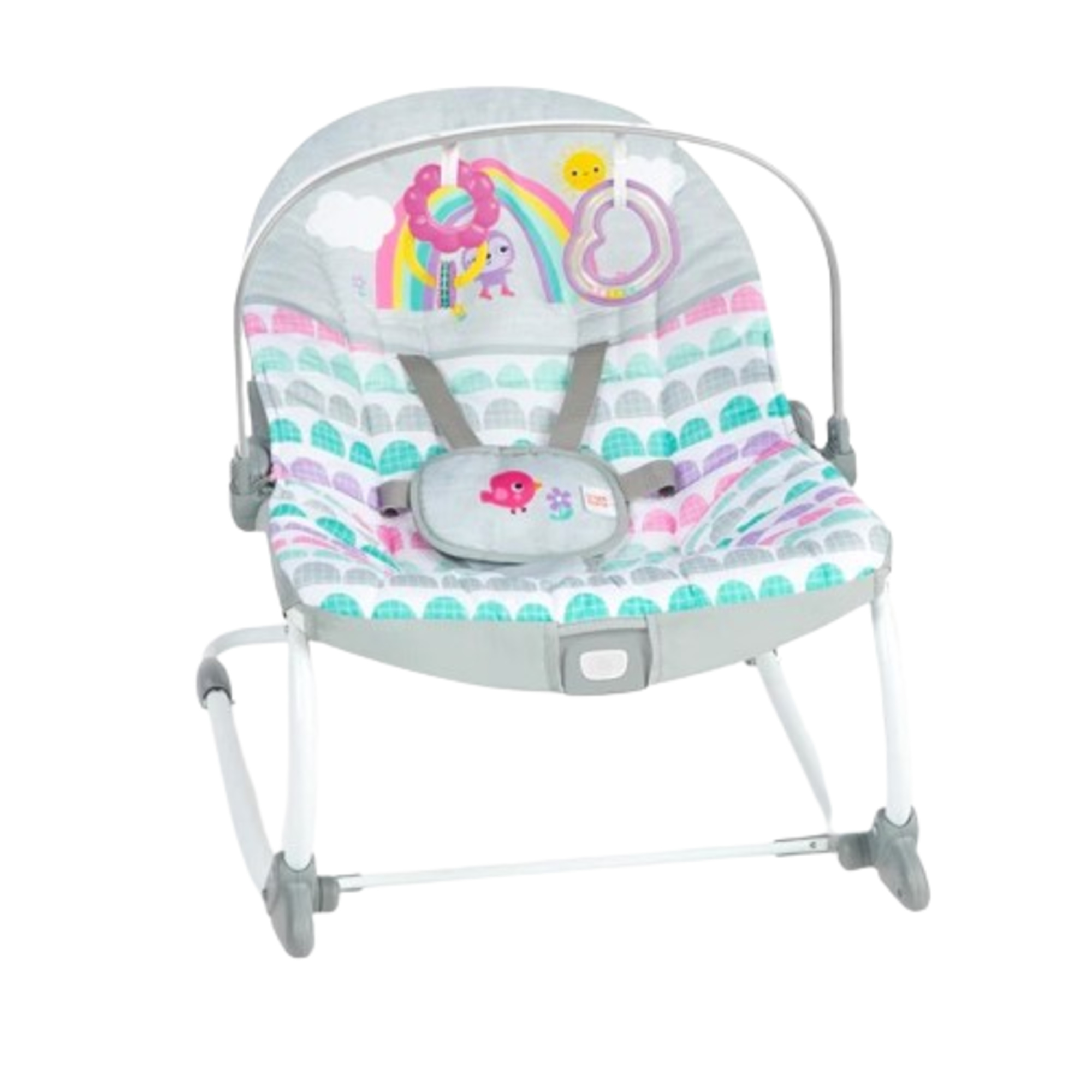 Bright starts rosy rainbow infant to toddler rocker
