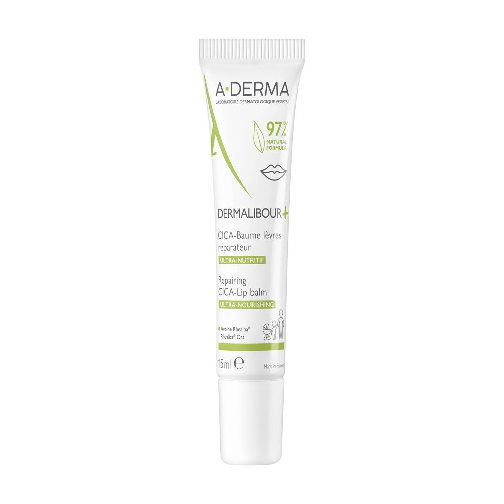 A-derma Dermalibour+ Cica-Balsamo Labbra Ristrutturante – 15ml