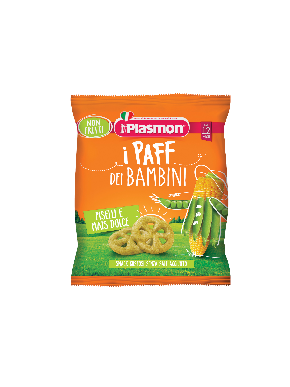 Plasmon – paff piselli e mais 15 gr