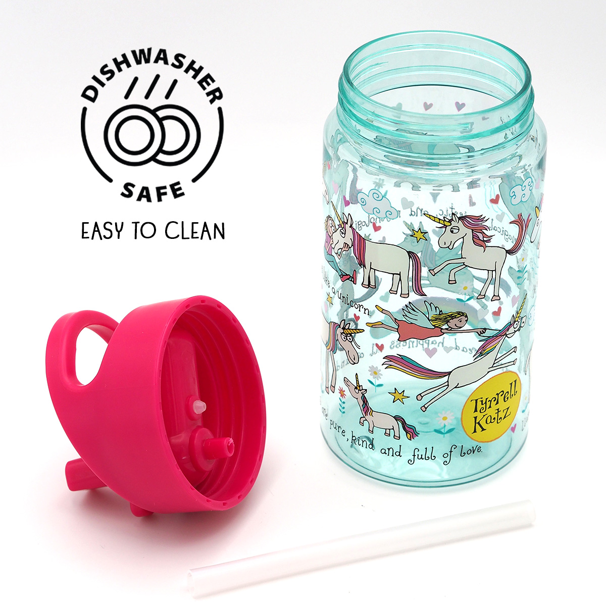 Tyrrell Katz Borraccia Rosa Unicorni – 400 ml - immagine 3